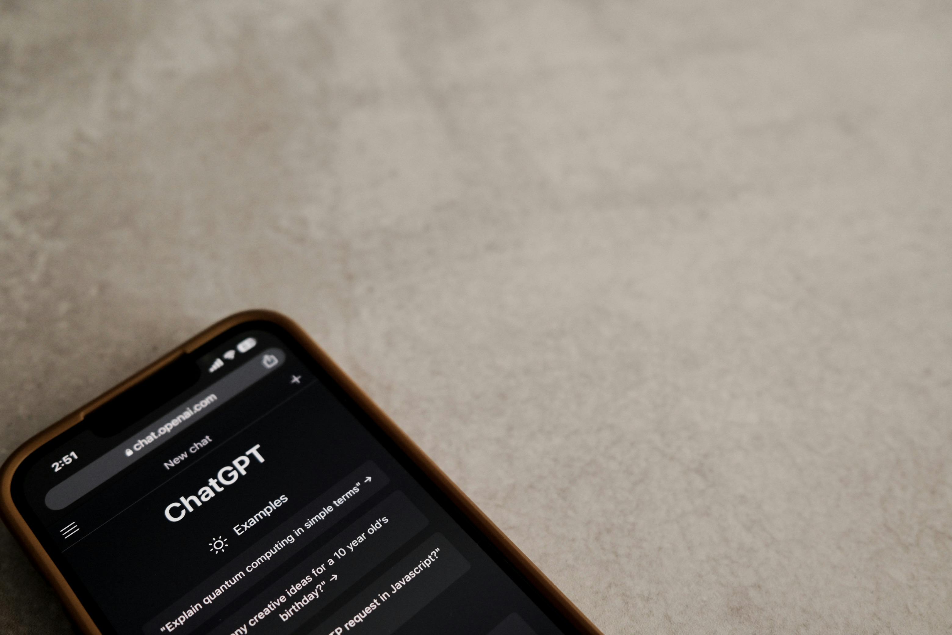 Chat GPT on Smart Phone