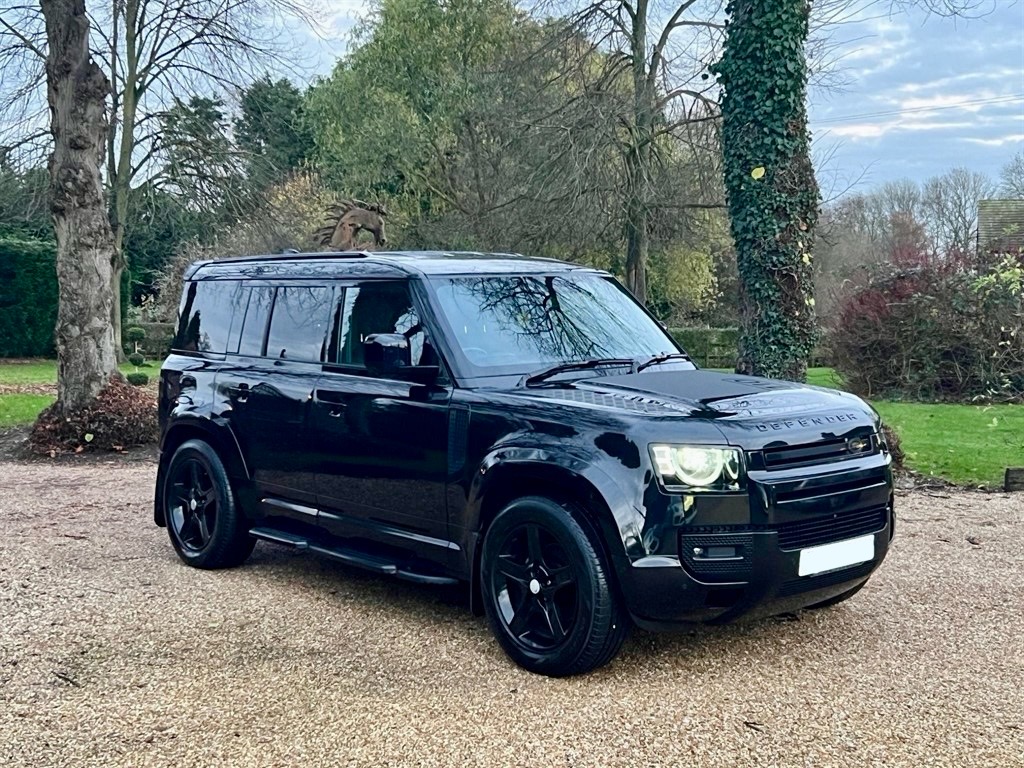 Black Land Rover Defender 110 Commercial Finance Brokered through James Murray Finance